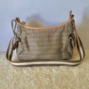 FOSSIL Monogram Canvas Shoulder Bag